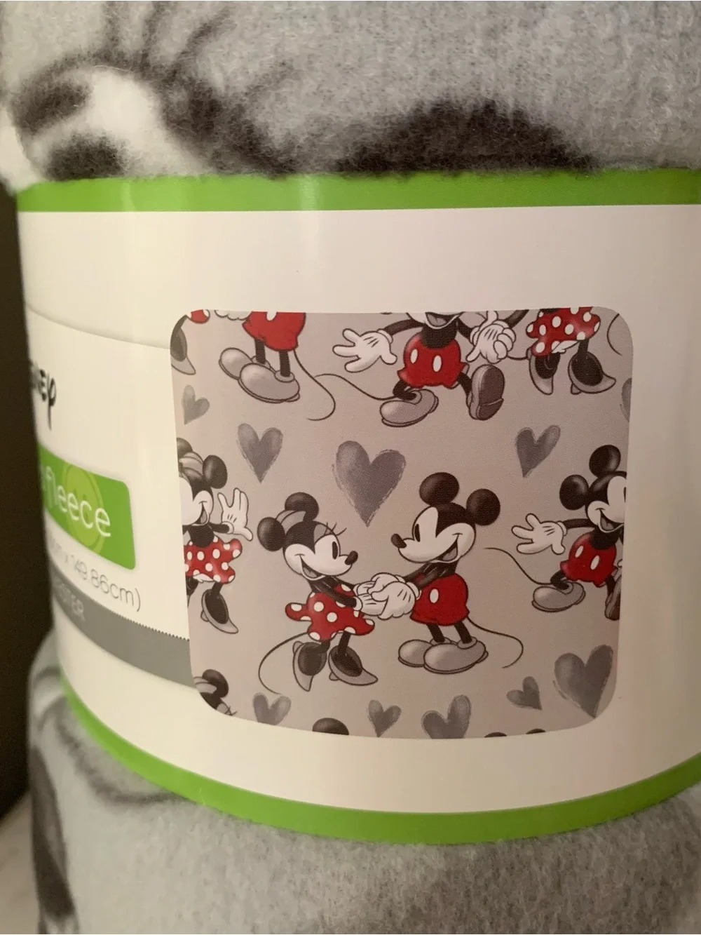 Disney Mickey And Minnie Fleece Throw Blanket 137x 149 Cm